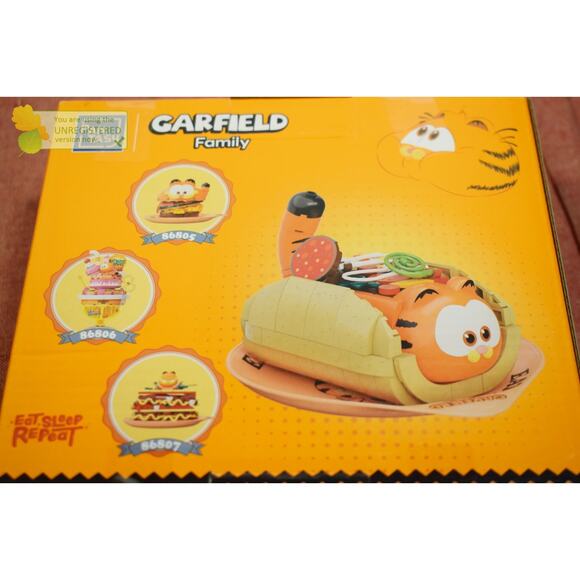Pantasy Garfield Family Foodie Series Taco Buildable Brick Block Set 86808 - Picture 6 of 8